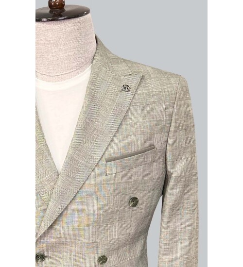 SUIT SARTORIA HAKİ KETEN TAKIM ELBİSE 2617