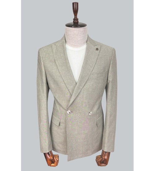 SUIT SARTORIA GREEN LINEN JACKET 4453