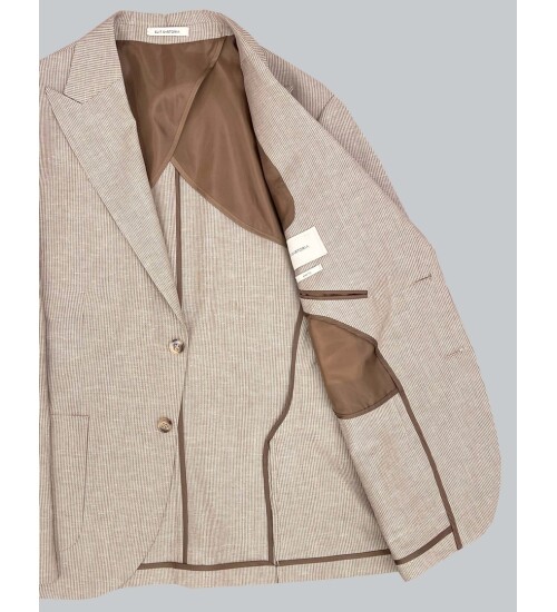 SUIT SARTORIA AÇIK KAHVERENGİ KETEN TAKIM ELBİSE 2675