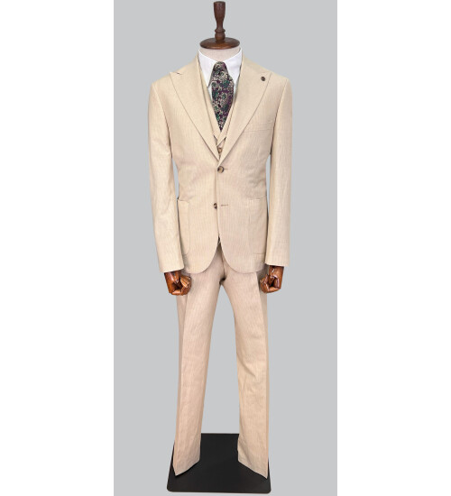 SUIT SARTORIA BEJ KETEN TAKIM ELBİSE 2675