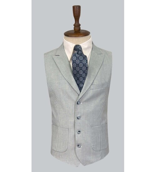 SUIT SARTORIA AÇIK MAVİ KETEN TAKIM ELBİSE  2675