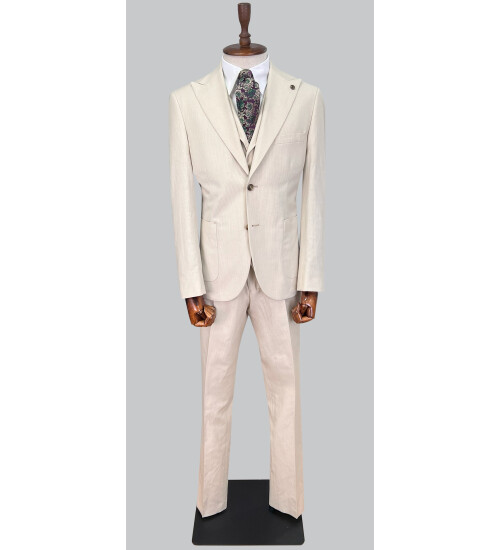 SUIT SARTORIA BEJ KETEN TAKIM ELBİSE 2675