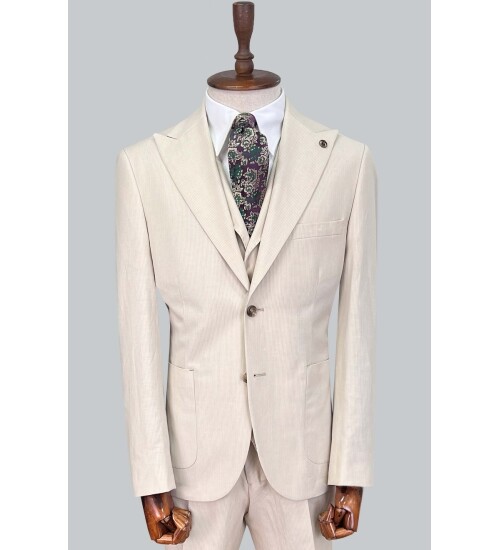 SUIT SARTORIA BEJ KETEN TAKIM ELBİSE 2675