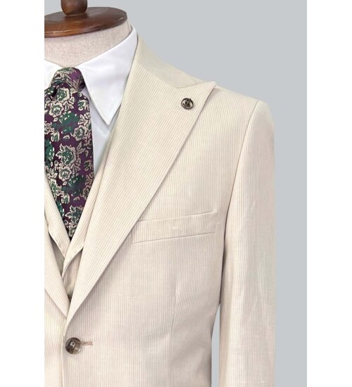SUIT SARTORIA BEJ KETEN TAKIM ELBİSE 2675