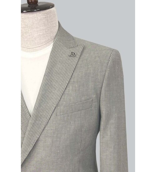 SUIT SARTORIA GREY LINEN JACKET 4453
