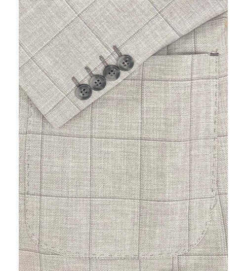 SUIT SARTORIA AÇIK GRİ KETEN TAKIM ELBİSE 2616