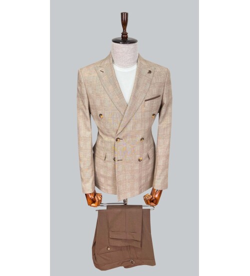 SUIT SARTORIA KAHVERENGİ KETEN TAKIM 2617