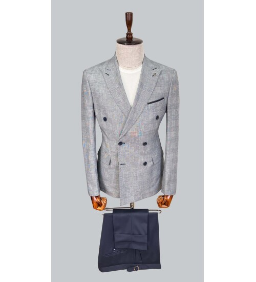 SUIT SARTORIA LACİVERT KETEN TAKIM ELBİSE 2617