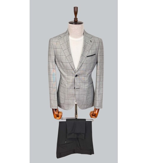 SUIT SARTORIA SİYAH KETEN TAKIM ELBİSE 2616