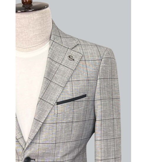 SUIT SARTORIA SİYAH KETEN TAKIM ELBİSE 2616
