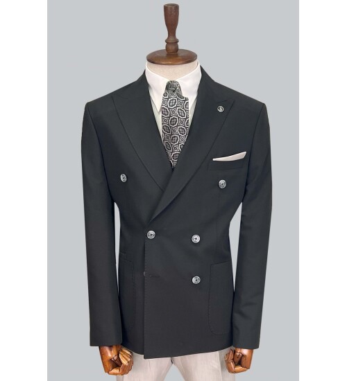 SUIT SARTORIA SİYAH KRUVAZE TAKIM ELBİSE 2606