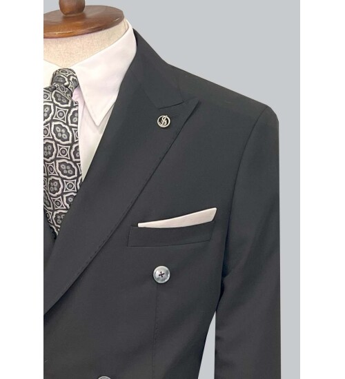 SUIT SARTORIA SİYAH KRUVAZE TAKIM ELBİSE 2606