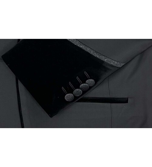 SUIT SARTORIA BLACK TUXEDO 5598