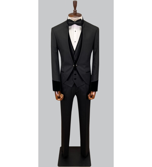 SUIT SARTORIA BLACK TUXEDO 5597