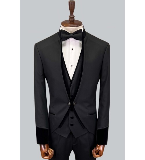 SUIT SARTORIA BLACK TUXEDO 5597
