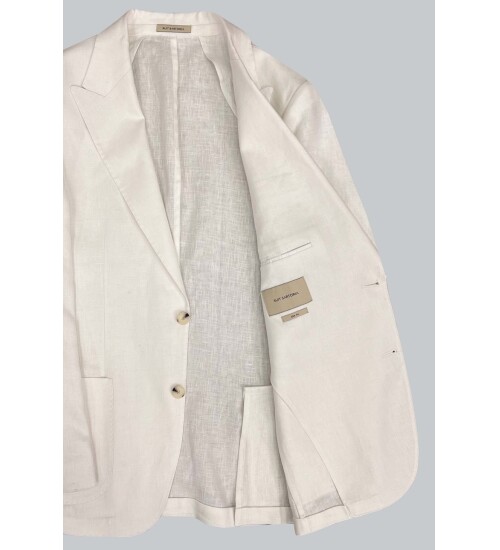 SUIT SARTORIA WHITE LINEN SUIT 2584