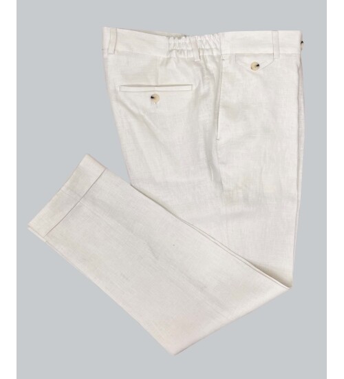 SUIT SARTORIA WHITE LINEN SUIT 2584