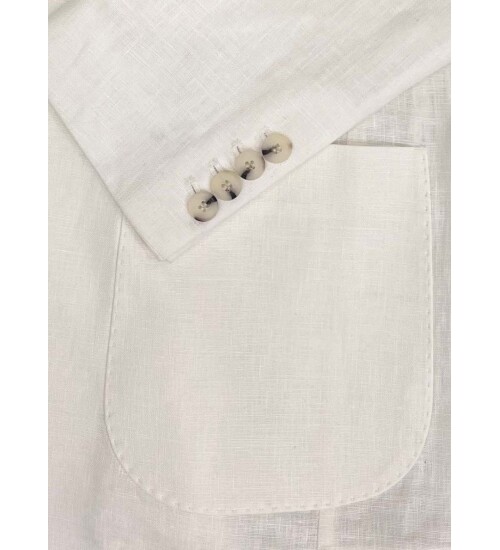 SUIT SARTORIA WHITE LINEN SUIT 2584
