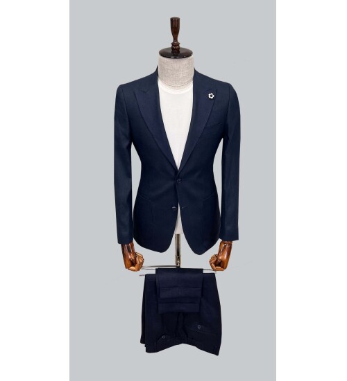 SUIT SARTORIA LACİVERT KETEN TAKIM ELBİSE 2584