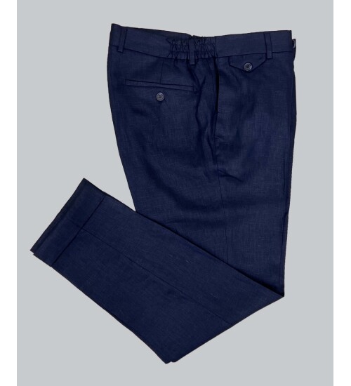 SUIT SARTORIA LACİVERT KETEN TAKIM ELBİSE 2584