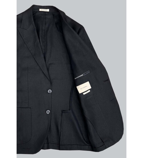 SUIT SARTORIA SİYAH KETEN TAKIM ELBİSE 2584