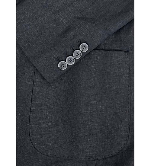 SUIT SARTORIA SİYAH KETEN TAKIM ELBİSE 2584