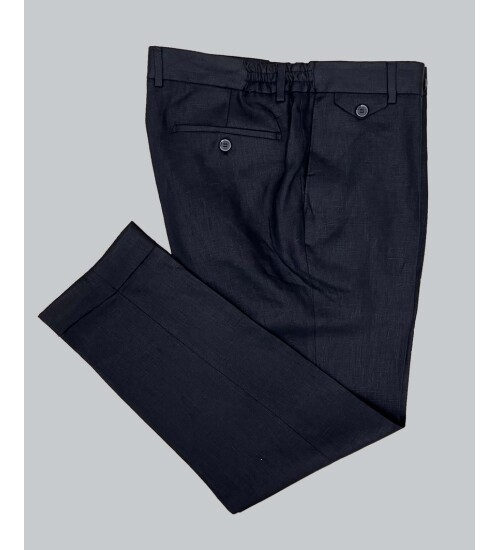 SUIT SARTORIA SİYAH KETEN TAKIM ELBİSE 2584