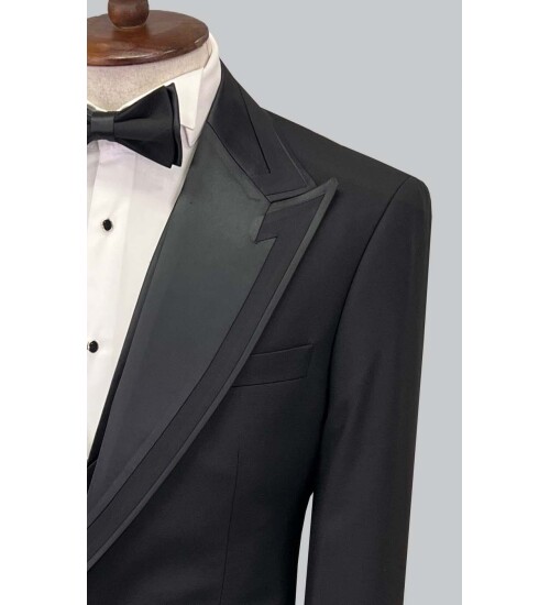 SUIT SARTORIA BLACK TUXEDO 5594