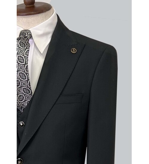 SUIT SARTORIA BLACK SUIT 2610
