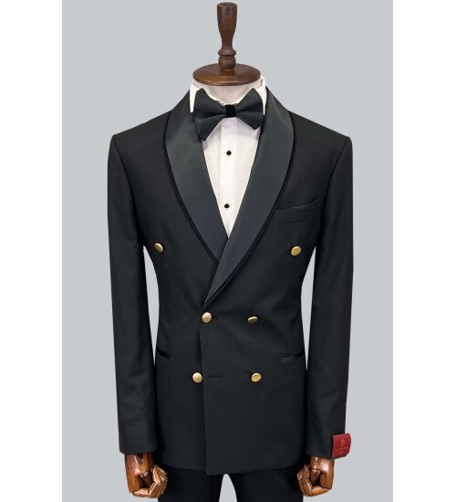SUIT SARTORIA BLACK TUXEDO 5591