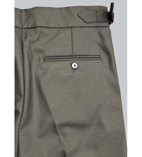 SUIT SARTORIA ÇİFT PİLE HAKİ PANTOLON 1121