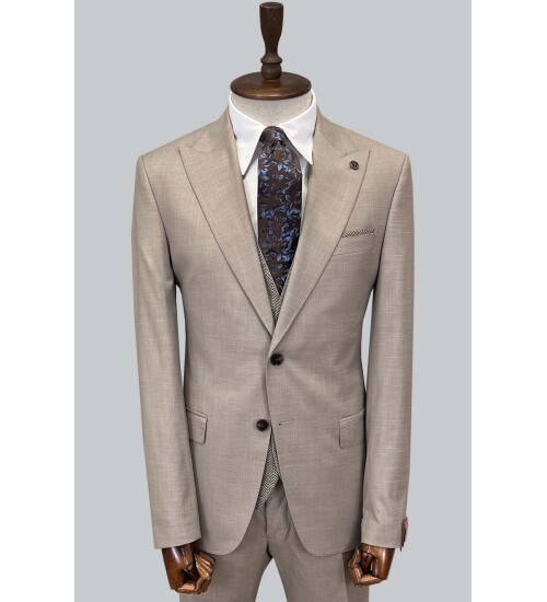 SUIT SARTORIA BEJ TAKIM ELBİSE 2571