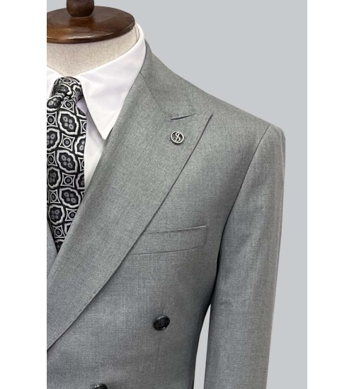 SUIT SARTORIA GRİ KRUVAZE TAKIM ELBİSE 2569