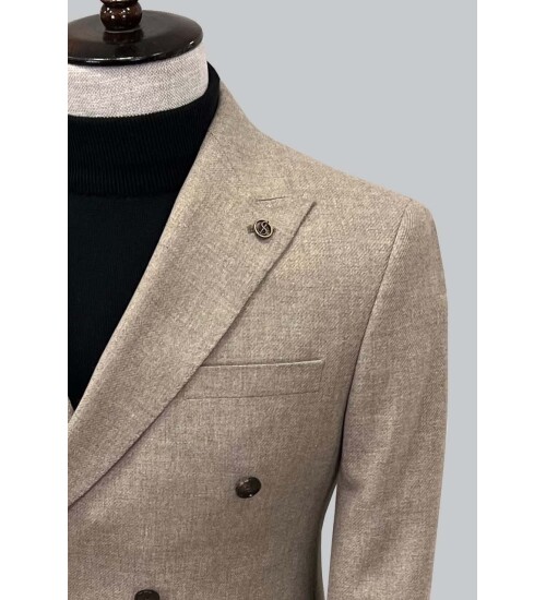 SUIT SARTORIA KRUVAZE BEJ CEKET 4533