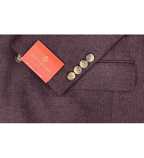 SUIT SARTORIA KRUVAZE BORDO CEKET 4533