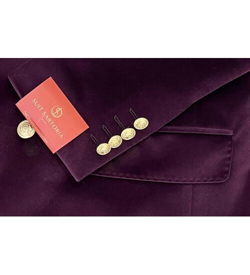 SUIT SARTORIA MOR KADİFE CEKET 4367