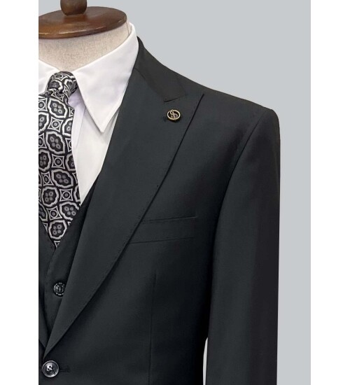SUIT SARTORIA BLACK SUIT 2523