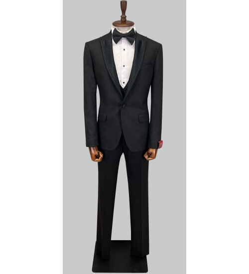 SUIT SARTORIA BLACK TUXEDO 5062