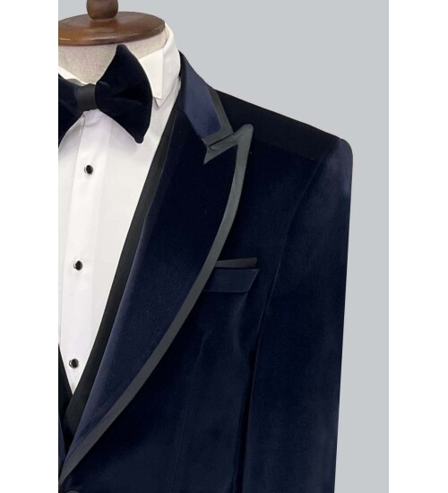 SUIT SARTORIA LACİVERT KADİFE DAMATLIK 5580