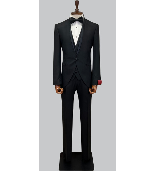 SUIT SARTORIA BLACK TUXEDO 5583
