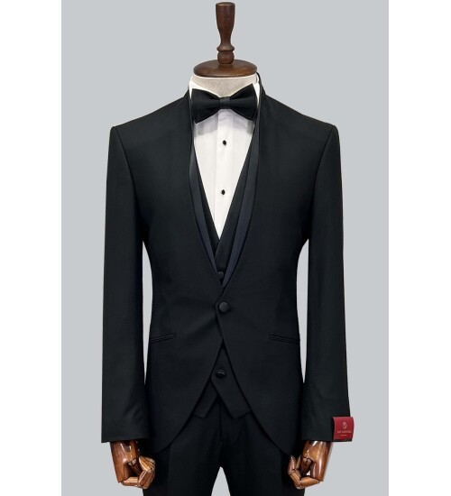 SUIT SARTORIA BLACK TUXEDO 5583