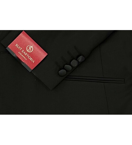 SUIT SARTORIA BLACK TUXEDO 5583