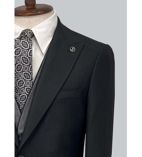 SUIT SARTORIA BLACK SUIT 2489