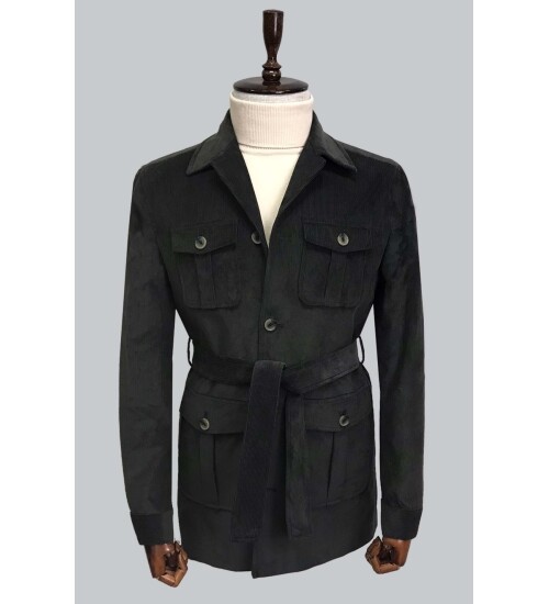 SUIT SARTORIA HAKİ KADİFE KABAN 8126