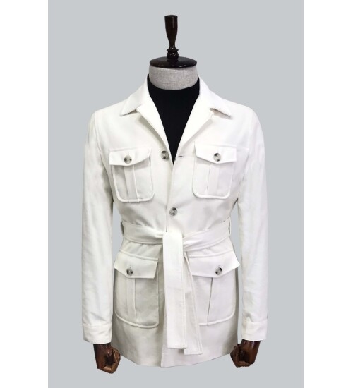 SUIT SARTORIA BEYAZ KADİFE KABAN 8126
