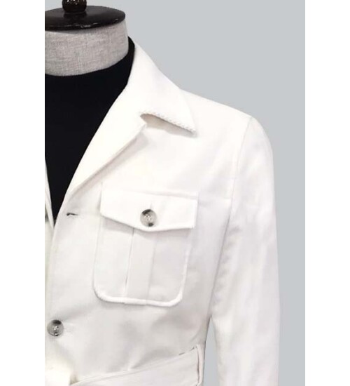 SUIT SARTORIA BEYAZ KADİFE KABAN 8126