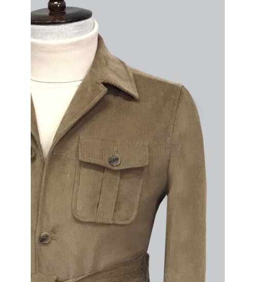 SUIT SARTORIA BEJ KADİFE KABAN 8126