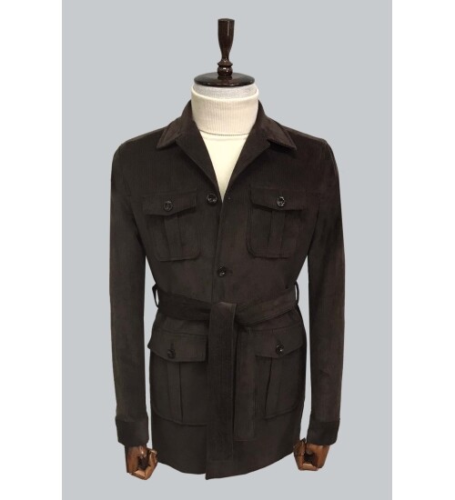 SUIT SARTORIA BROWN VELVET COAT 8126