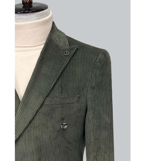 SUIT SARTORIA GREEN VELVET JACKET 4403