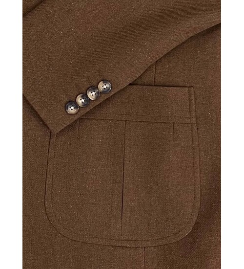 SUIT SARTORIA BROWN WOOL JACKET 4408